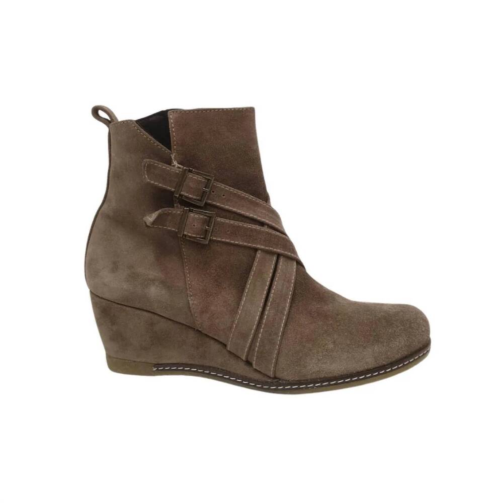 NEW ERIC MICHAEL women's wayne queen bootie in taupe
